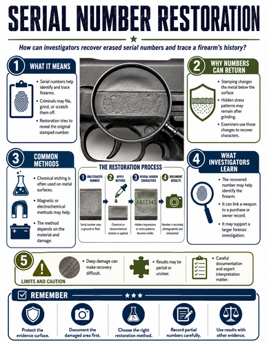 Serial Number Restoration I Forensic Science I Infographic