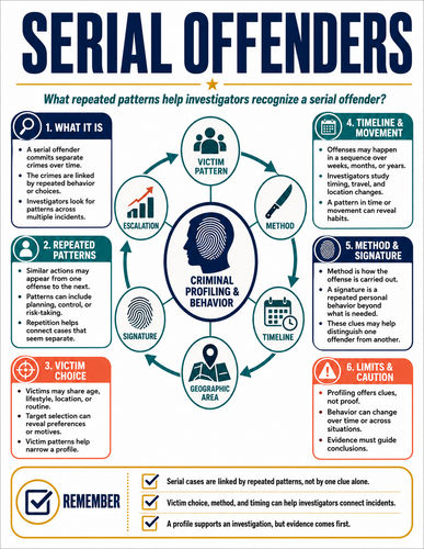 Serial Offenders I Forensic Science I Infographic