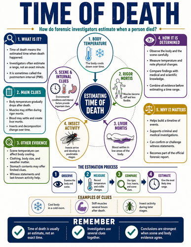 Time of Death I Forensic Science I Infographic