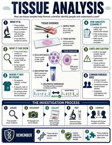 Tissue Analysis I Forensic Science I Infographic