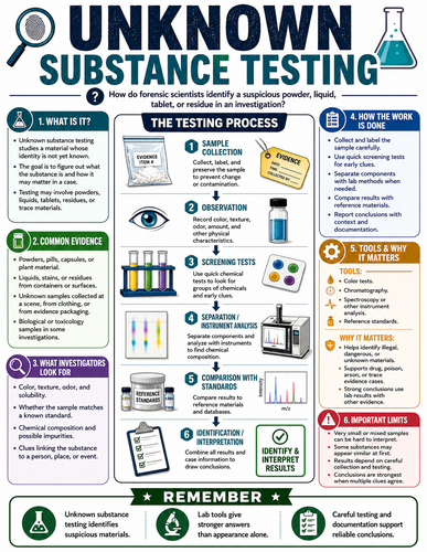 Unknown Substance ����Vlogting I Forensic Science I Infographic