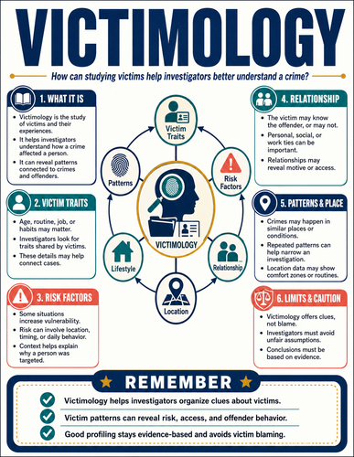 Victimology I Forensic Science I Infographic