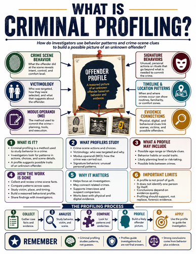 What is Criminal Profiling I Forensic Science I Infographic