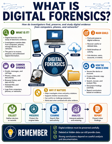 What is Digital Forensics I Forensic Science I Infographic