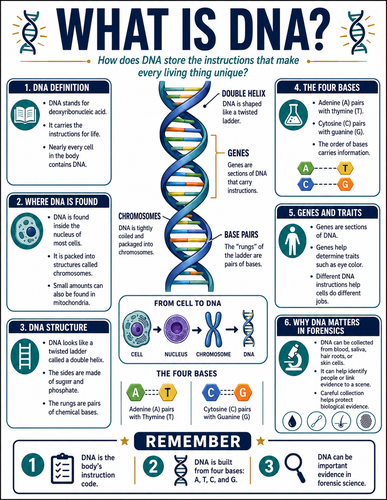 What is DNA I Forensic Science I Infographic