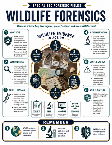 Wildlife Forensics I Forensic Science I Infographic