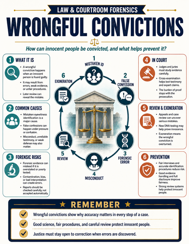 Wrongful Convictions I Forensic Science I Infographic