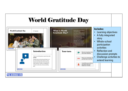 World Gratitude Day Assembly | KS1 & KS2 | Updated for 2026-27