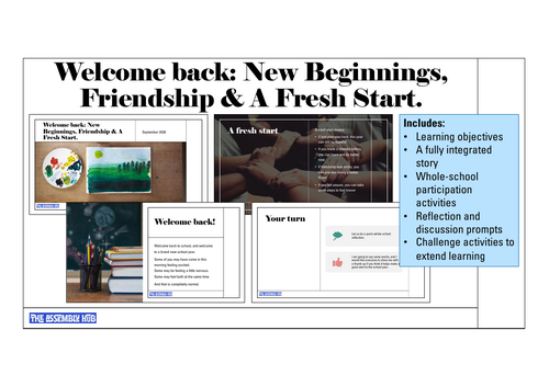 Welcome Back Assembly | KS1 & KS2 | Updated for 2026-27 | New Beginnings, Friendship & Fresh Start
