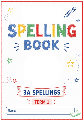 Spelling Homework Blank
