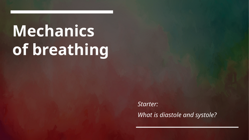 GCSE PE - Mechanics of breathing