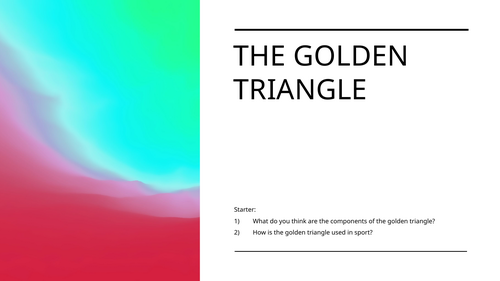GCSE PE - The golden triangle