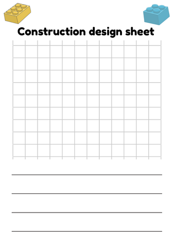 Construction area design sheets