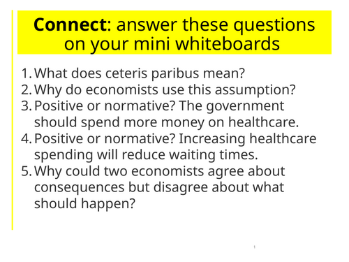 AQA A-Level Economics: The Economic Problem