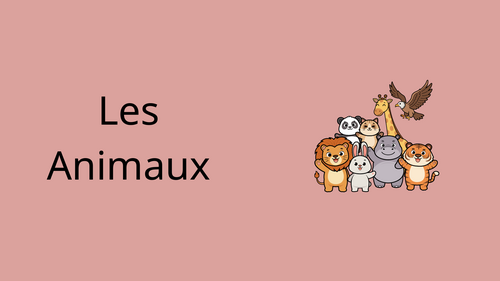Les Animaux French Animals
