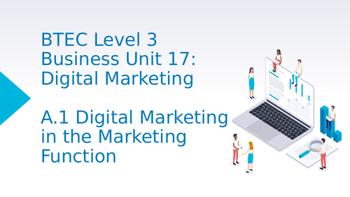 BTEC Level 3 - Unit 17 Digital Marketing