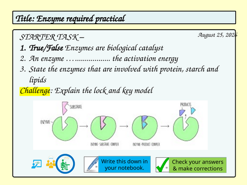 GCSE Enzyme activity required practical