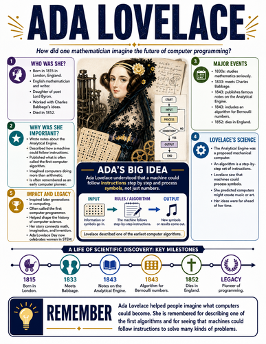 Ada Lovelace I Historical Figures I Infographic