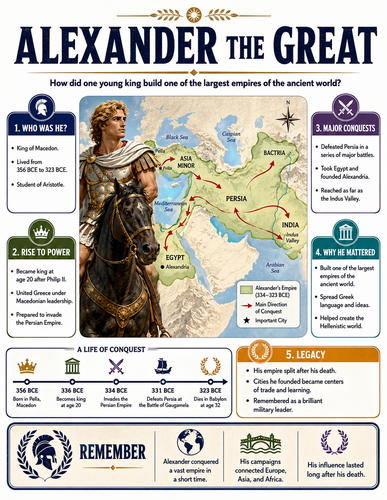Alexander the Great I Historical Figures I Infographic