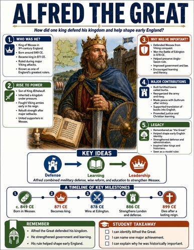 Alfred the Great I Historical Figures I Infographic