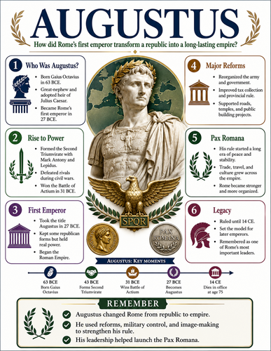 Augustus I Historical Figures I Infographic