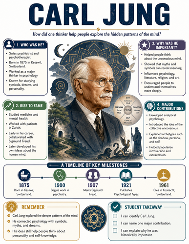 Carl Jung I Historical Figures I Infographic