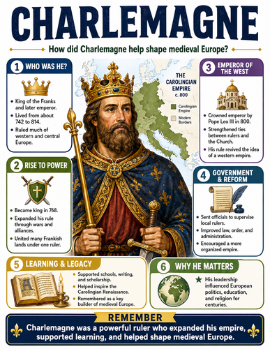 Charlemagne I Historical Figures I Infographic