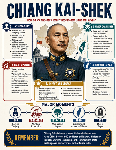 Chiang Kai-Shek I Historical Figures I Infographic