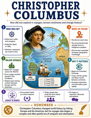 Christopher Columbus I Historical Figures I Infographic