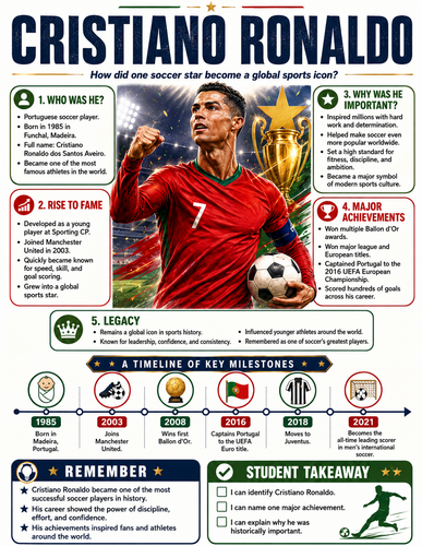 Cristiano Ronaldo I Historical Figures I Infographic