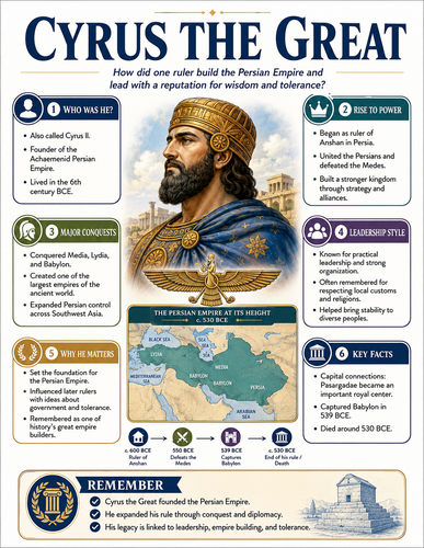 Cyrus the Great I Historical Figures I Infographic
