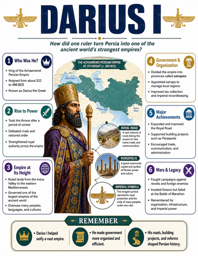 Darius I I Historical Figures I Infographic