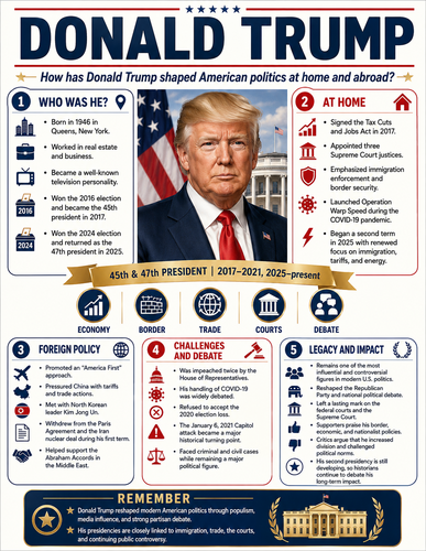 Donald Trump I Historical Figures I Infographic