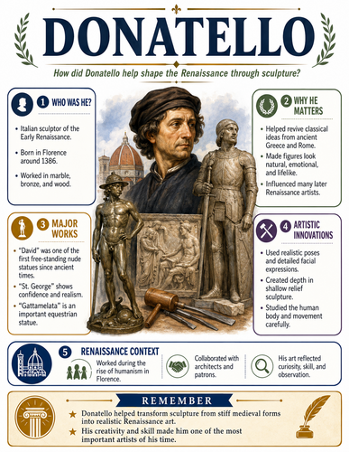 Donatello I Historical Figures I Infographic