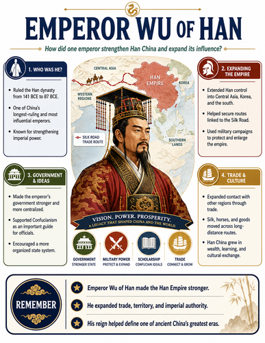 Emperor Wu of Han I Historical Figures I Infographic