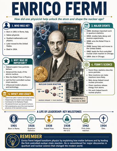 Enrico Fermi I Historical Figures I Infographic