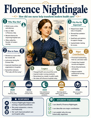 Florence Nightingale I Historical Figures I Infographic