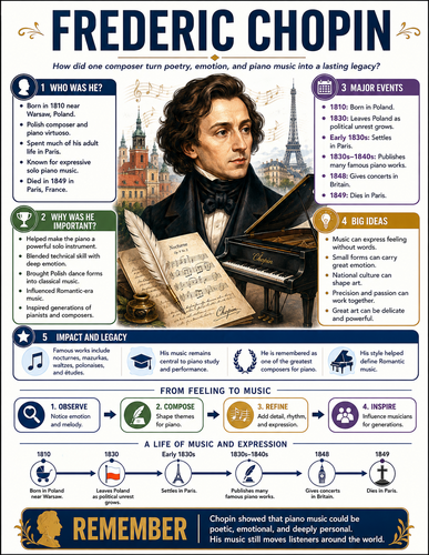 Frédéric Chopin I Historical Figures I Infographic