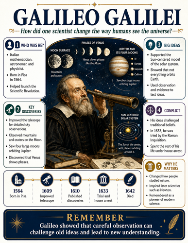 Galileo Galilei I Historical Figures I Infographic