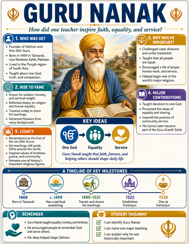 Guru Nanak I Historical Figures I Infographic