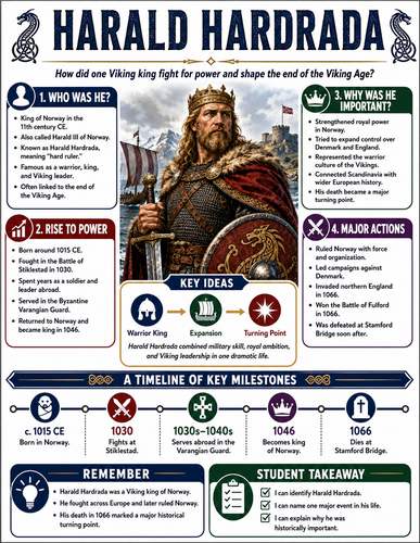 Harald Hardrada I Historical Figures I Infographic