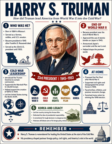 Harry S. Truman I Historical Figures I Infographic
