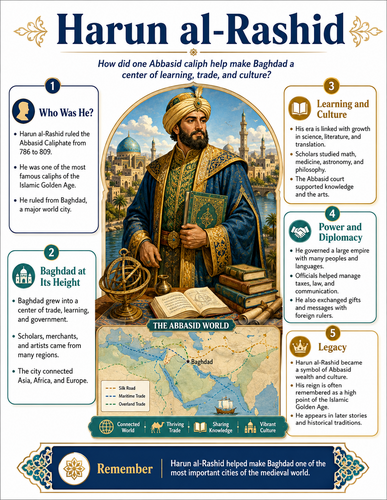 Harun Al-Rashid I Historical Figures I Infographic