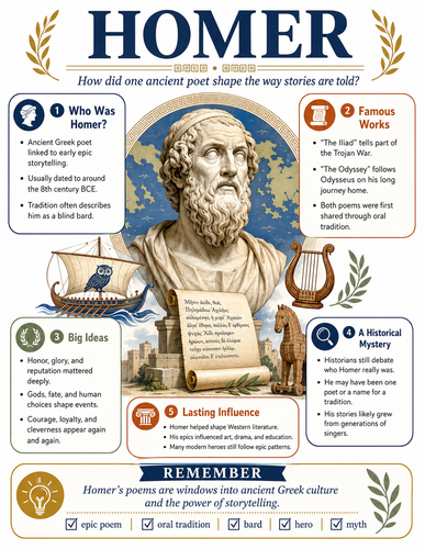 Homer I Historical Figures I Infographic