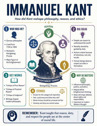 Immanuel Kant I Historical Figures I Infographic