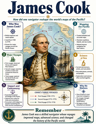 James Cook I Historical Figures I Infographic