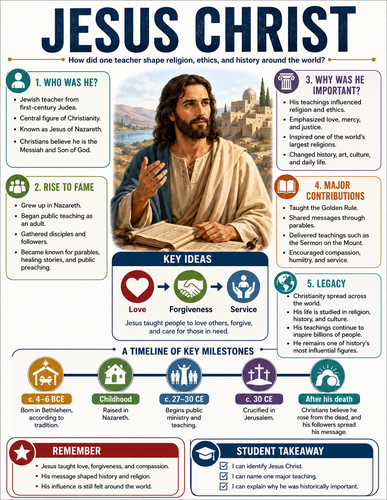 Jesus Christ I Historical Figures I Infographic