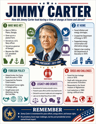 Jimmy Carter I Historical Figures I Infographic