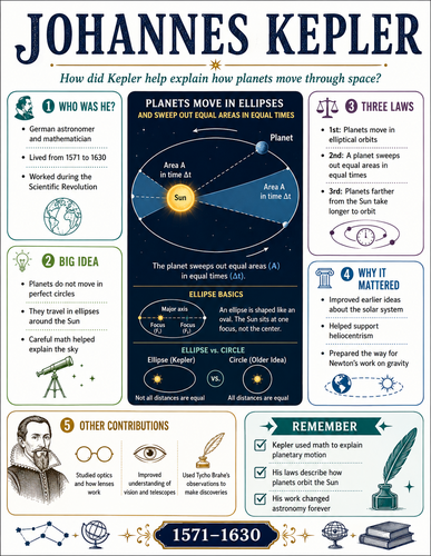 Johannes Kepler I Historical Figures I Infographic