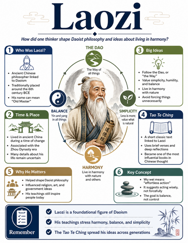 Laozi I Historical Figures I Infographic